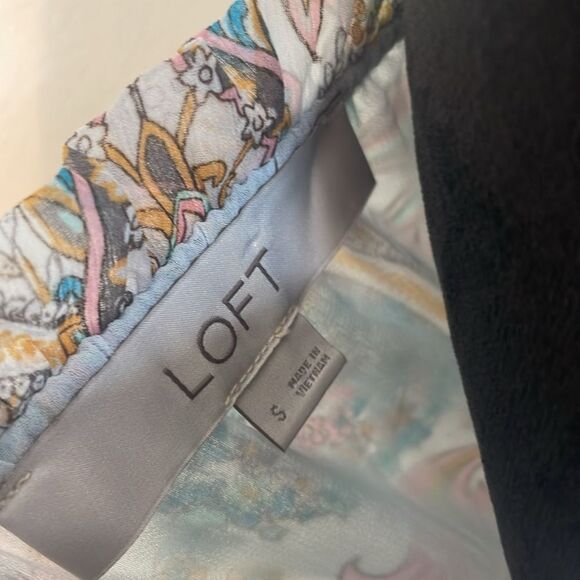 Loft blue paisley long sleeve top - Picture 6 of 9